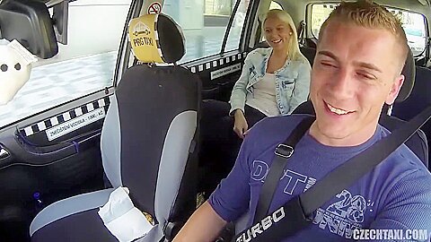 Karol Lilien in a Taxi Scene